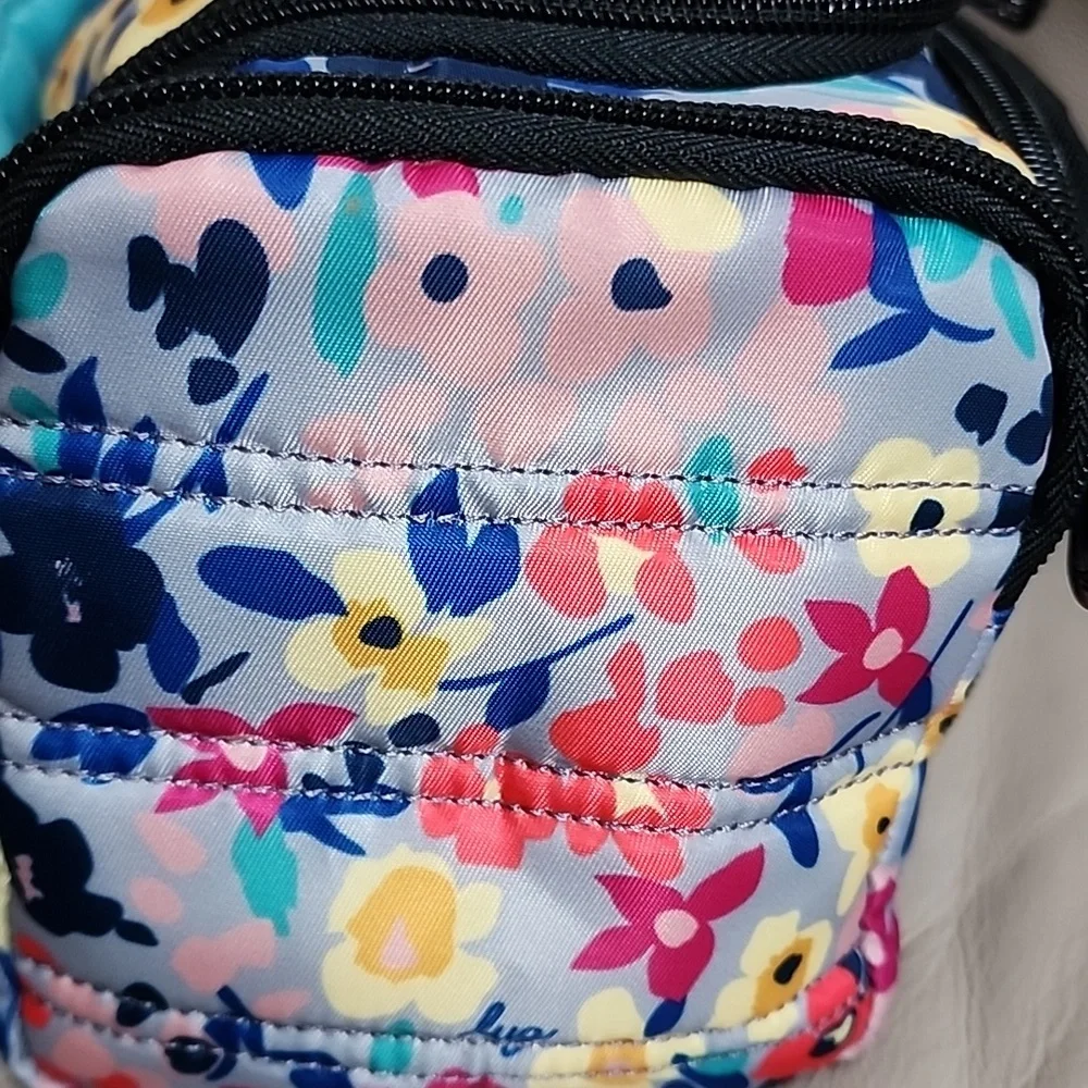 Lug Trolley Womems Gray Multo Floral Travel Bag  Preowned - Picture 6 of 14